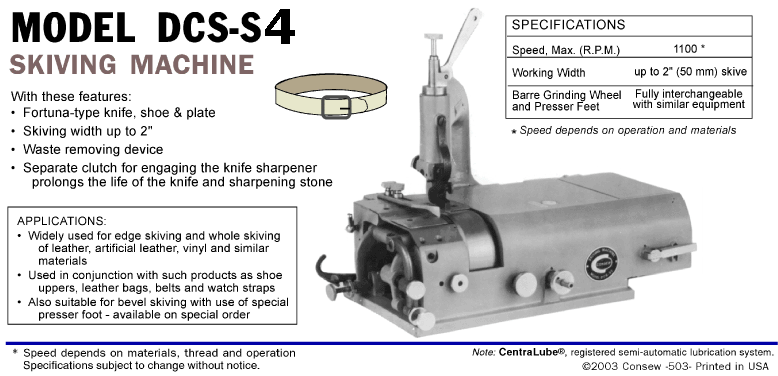 fortuna type knife shoe and plate skiving width up to 2 waste removing 